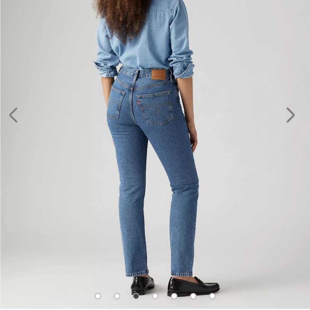 Levi’s 501 Classic Blue Women's Skinny Jeans Raw hem